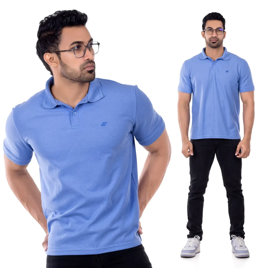 Sugarslop Men Polo Tee - Blue