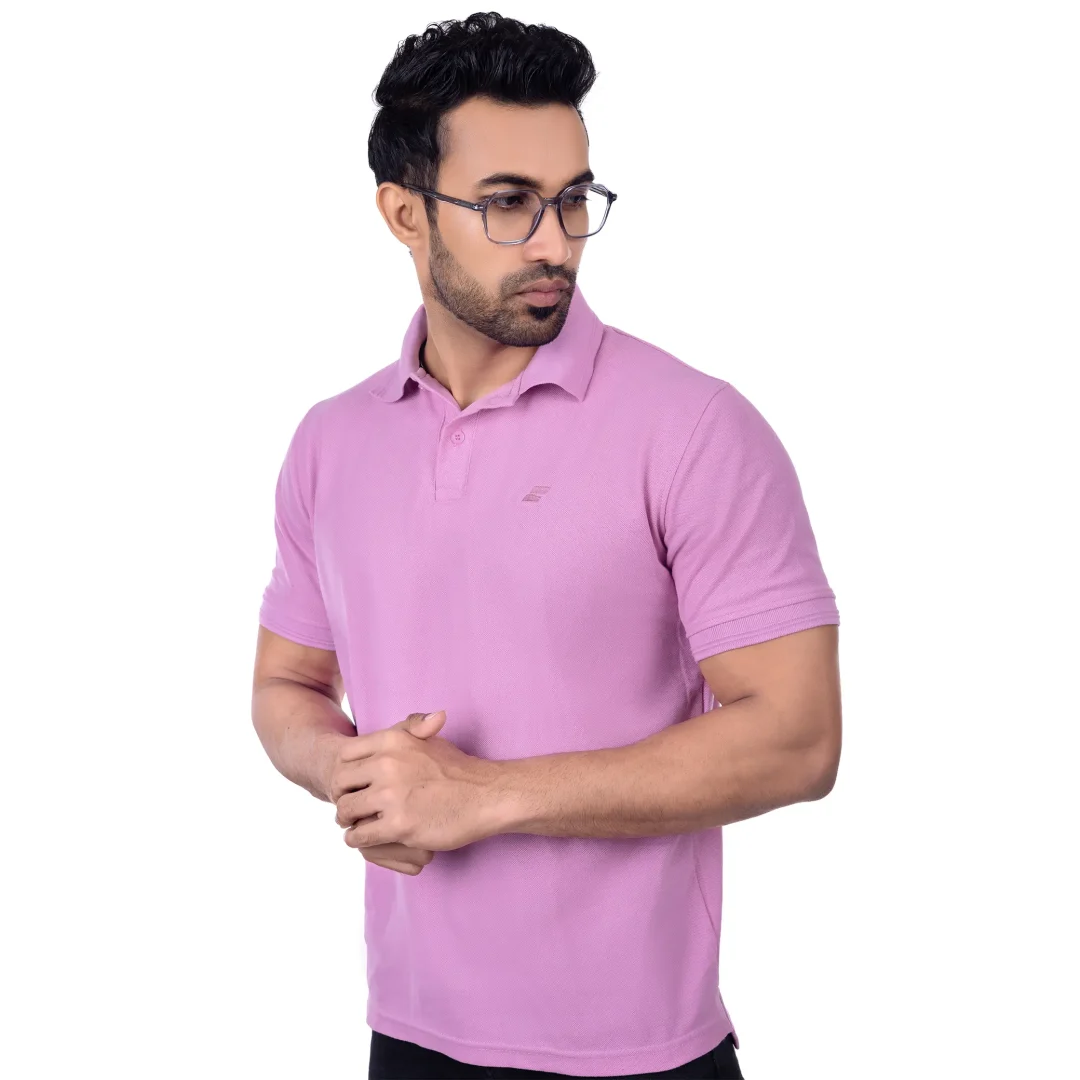 Sugarslop Men Polo Tee - Pink - Image 4