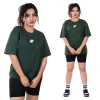 Classy Logo Oversized T-shirt - Dark Green