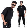 Classy Logo Oversized T-shirt Men – Black