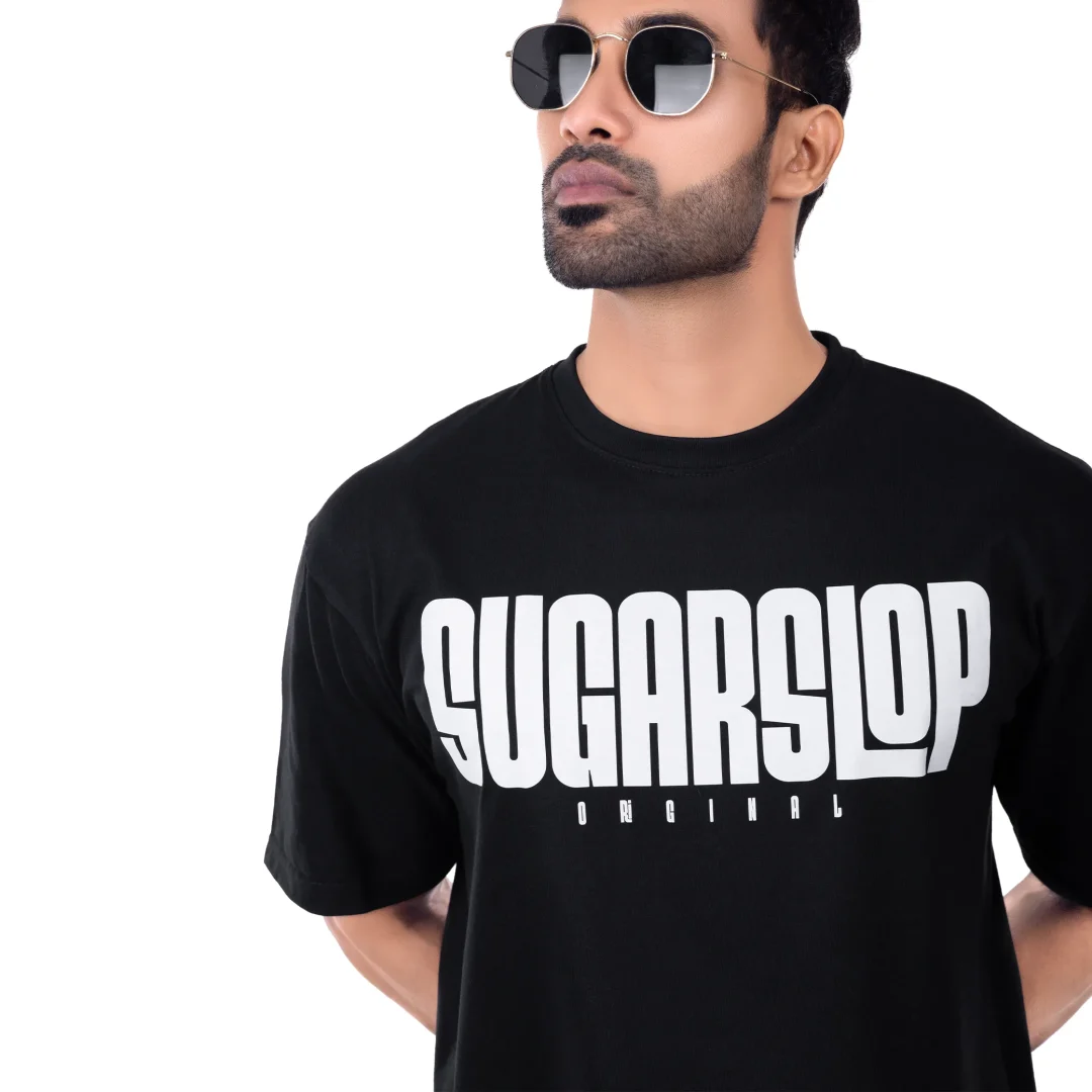 Origin Oversized T-shirt Men – Black - Image 4