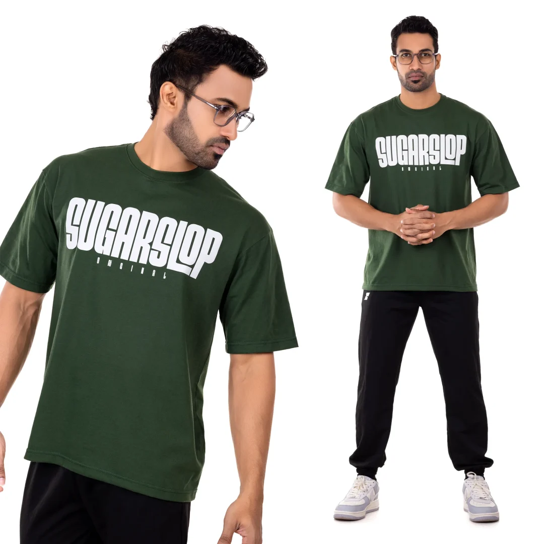 Origin Oversized T-shirt Men – Dark Green