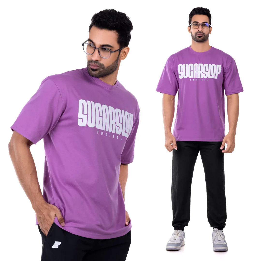 Origin Oversized T-shirt Men – Purple